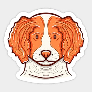 Cute Brittany Spaniel Sticker